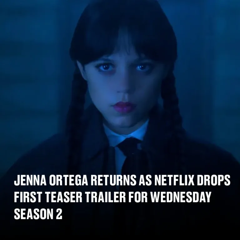 Jenna Ortega returns as Netflix drops first teaser trailer for Wednesday season 2