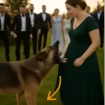 During the wedding, the dog attacked a guest who was hiding something under her dress